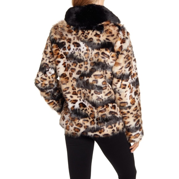 Designer sale! Sam Edelman Mixed Faux Fur Coat - Picture 3 of 3